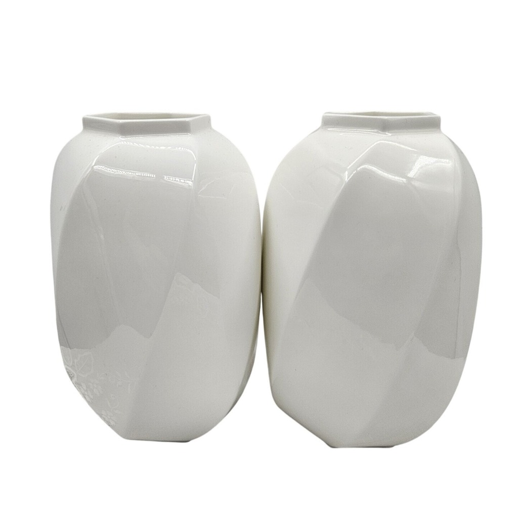 Mikasa Bone China Vases Classique Thailand Geometric Design Decor Set